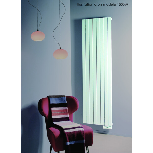 Radiateur électrique 1500W Acova Fassane THX tubulaire vertical blanc H2048mm - Acova - THX-150-200-TF