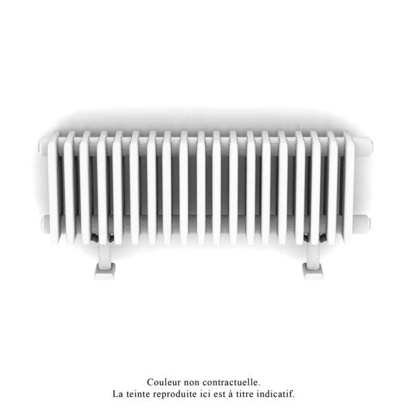 Radiateur électrique 1000W Acova Vuelta TMC3 tubulaire sans régulation plinthe blanc - Acova - TMC3-100-100-SR
