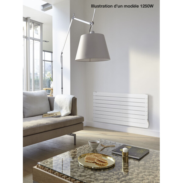 Radiateur électrique Acova Fassane  premium horizontal à tubes horizontaux 750W Blanc - Acova - TVXD075-080/GF