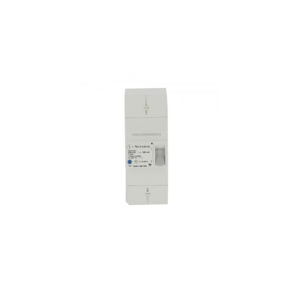 Disjoncteur de branchement EDF Actaris Itron différentiel 500mA instantané 2P 15/45A - Actaris Itron - 081245