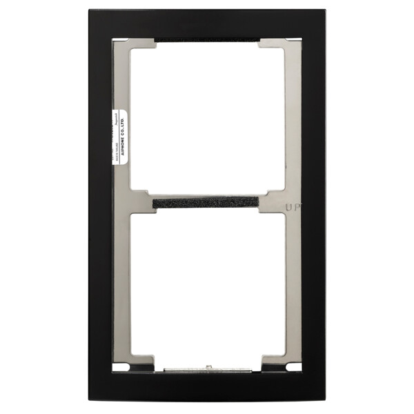 Façade finition noire satinée cadre 2 modules (200440) - Aiphone - GF2FB