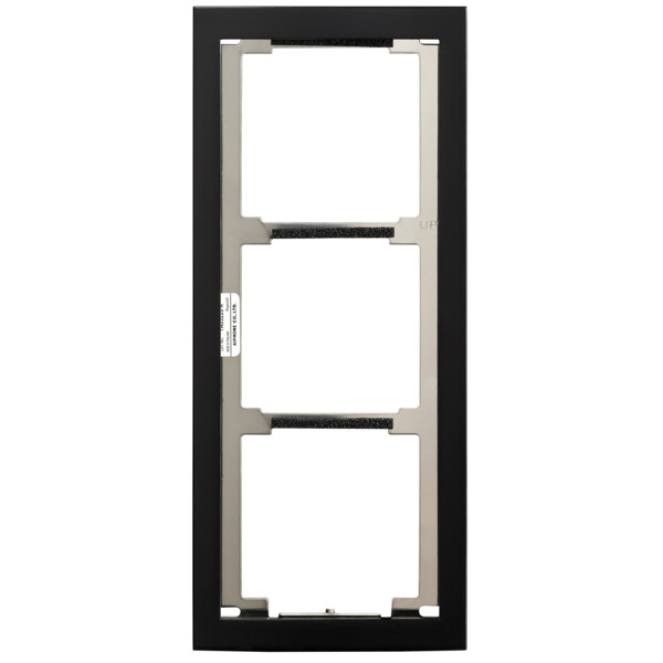 Façade finition noire satinée cadre 3 modules (200441) - Aiphone - GF3FB