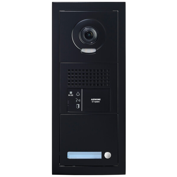 Platine vidéo modulaire, 1 appel, finition noir, emplacement vigik (200467) - Aiphone - GTBVH1PSBMB