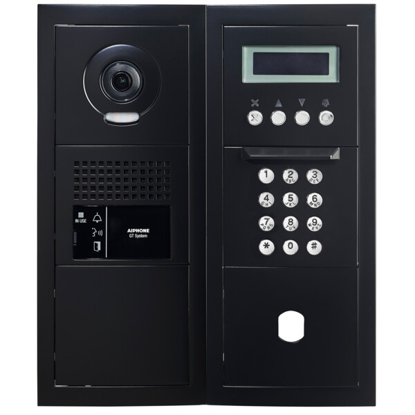 Platine vidéo modulaire, défilement, finition noir, emplacement vigik (200465) - Aiphone - GTBVHSBMB