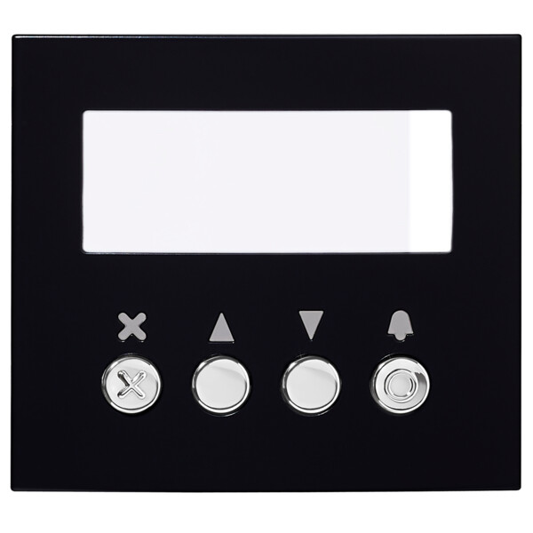 Façade finition noire satinée pour module défilement des noms gtnsb (200436) - Aiphone - GTNSPLB