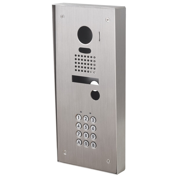 Façade inox saillie & clavier codé pour kit enc. jp & jo (130234) - Aiphone - KJKS