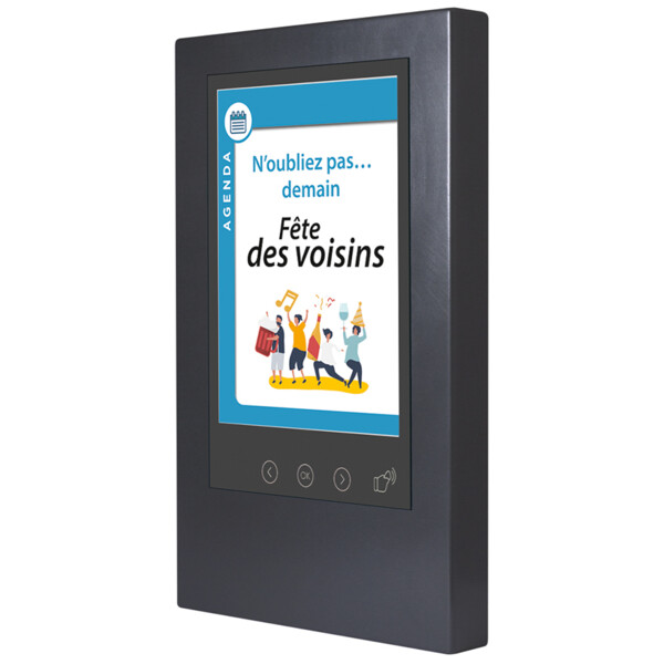 Tableau d'affichage interactif tactile 15 pouces (150047) - Aiphone - HETAIS