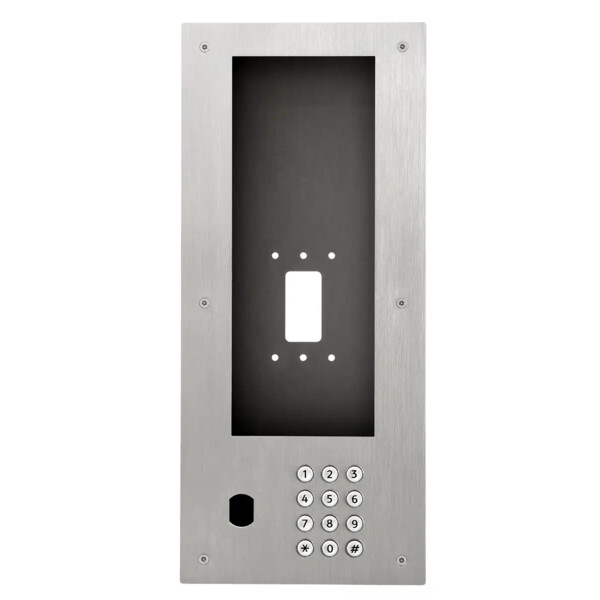 Façade en inox pour ixgdm710k avec clavier d'appel et perçage vigik - Aiphone - PIXGDM710KV