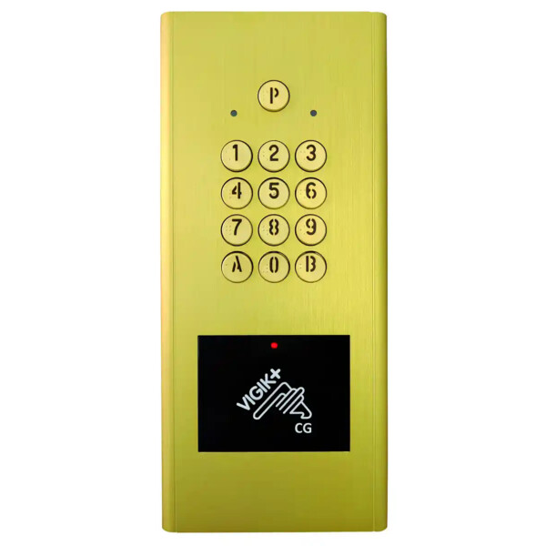 Clavier codé avec lecteur vigik+  intégré / gestion t. réel - or - 4 semaines - Aiphone - HEACTRORV3