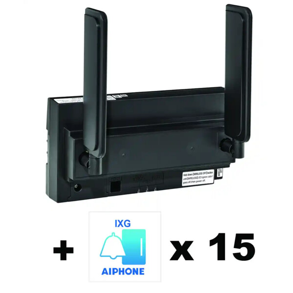 Pack avec passerelle ip avec emplacement sim avec 15 licences - Aiphone - IXGWTGW15FR