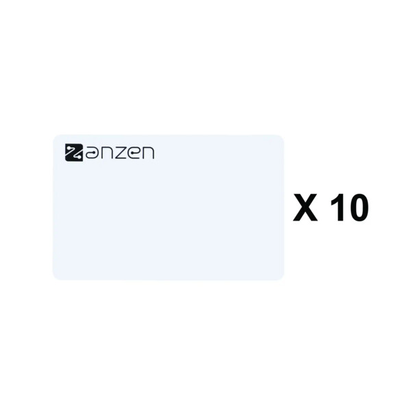 Pack de 10 badges sécurisés osdp, format carte de crédit, blancs, logotypés - Aiphone - AZCARD10