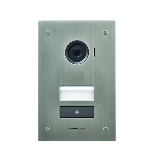 Platine vidéo inox, 2 fils intégral, encastrée, ip54 et ik08, pour jv - Aiphone - JVDVF