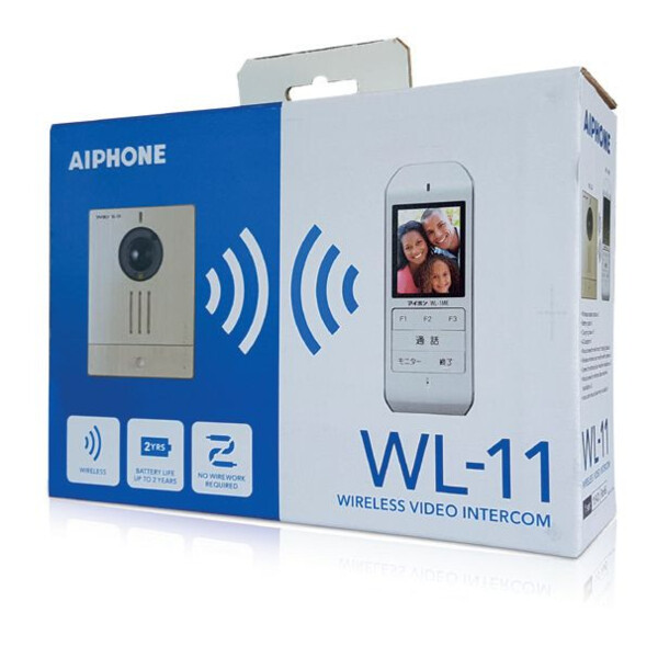 Carillon vidéo sans fil Aiphone 130700 avec mémoire d'images et technologie DECT 100m - Aiphone - WL11
