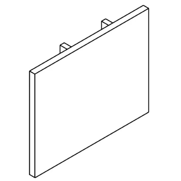 Embout de fermeture pour rail dali 023 - blanc - Aric - 16170