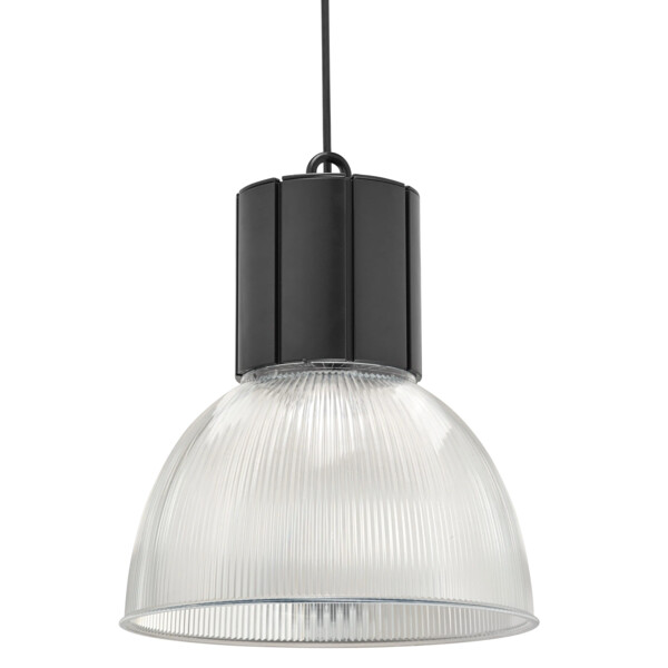 Lexa dali - susp. Ø316mm, noir / transparent, led intég. 37w 60° 3000k 3600lm - Aric - 56016