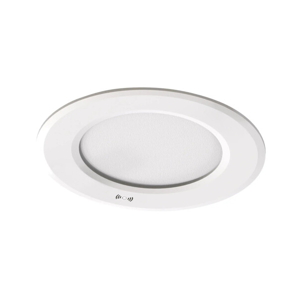 Flat-iso sensor-downlight ip5x/65 recouvr. 8w 800lm 2700/3000/4000k(3-cct) blanc - Aric - 51490