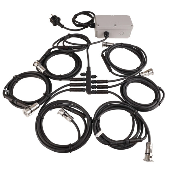 Kit cabourg ip67 ik08 6 encastrés sol led 6,5w 3000k inox 316 50000h - Aric - 51952