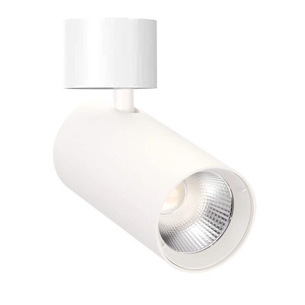 Projecteur patère polaris blanc 45° 10/15w 880-1250lm 3-cct 30000h - Aric - 51658