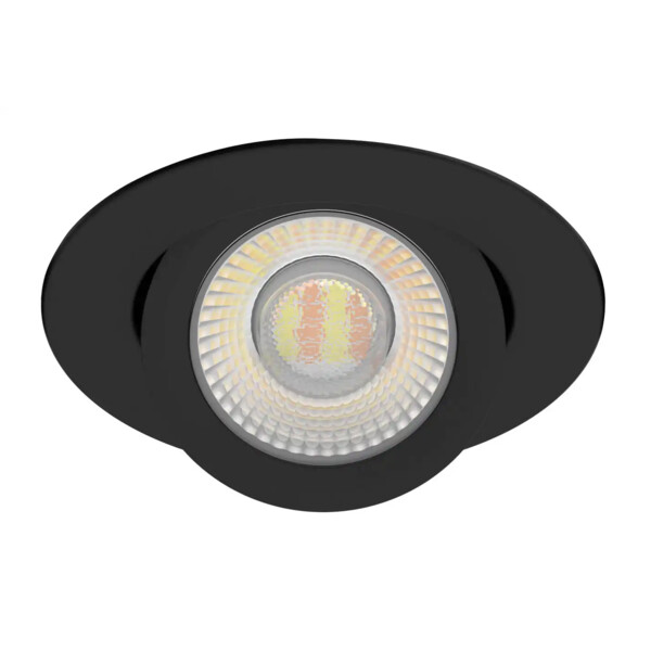 Encastré hiros noir ip5x/65 ik07 6/8w 4cct 2200/2700/3000/4000k 800lm 50000h - Aric - 51823