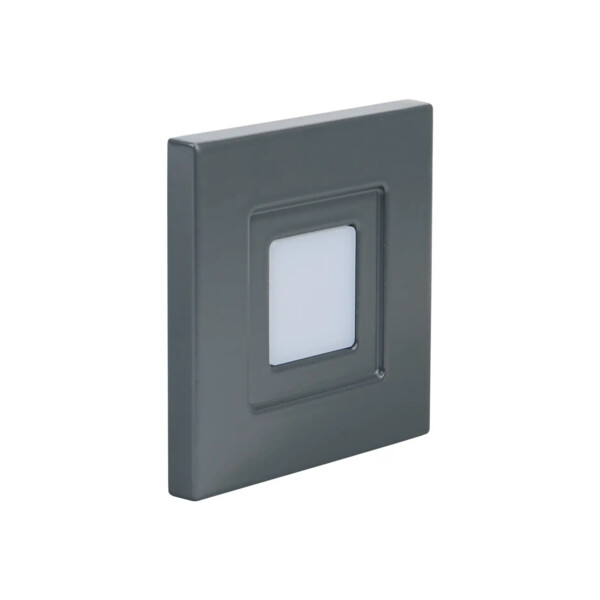 Iso 60 - encastré mur led 1,2w bleu 2lm 115° 30000h face avant alu anthracite - Aric - 51882