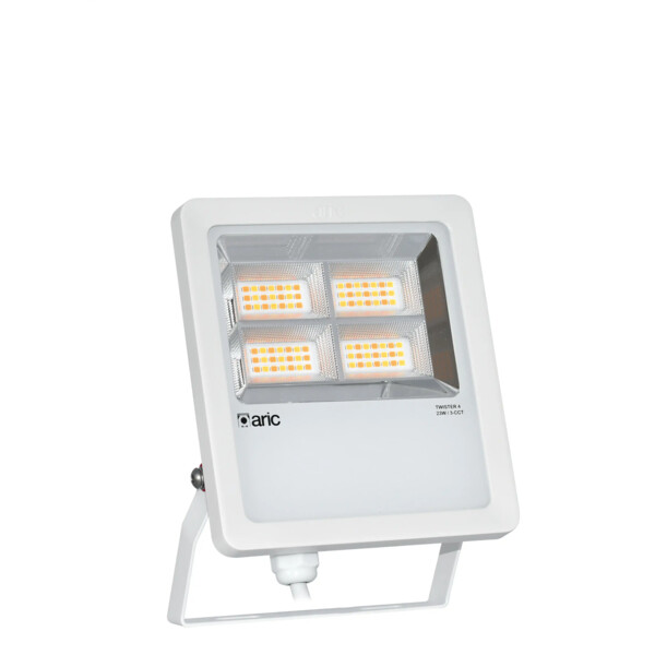 Twister 4 blanc 23w 3cct ip66 ik08 2200k/3000k/4000k 3570lm 90° 50000h - Aric - 51920