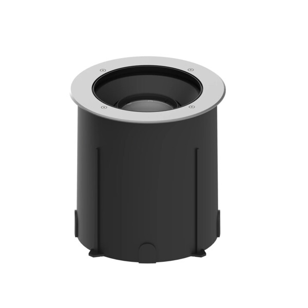Lumisol 230 - enc.sol ext. ip67 ik10 inox 316l, rond, led 19w 70° 3000k 2250lm - Aric - 51927