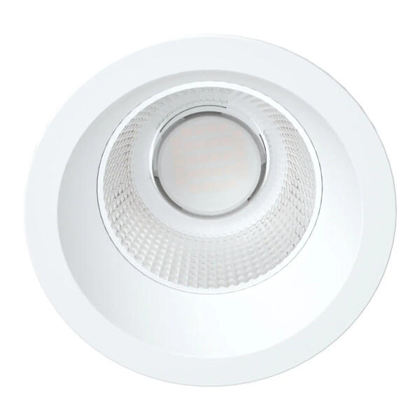 Encastré riva 2 cct 3000/4000k ip64, Ø113mm, blanc, led 9w 60° 950lm, dim - Aric - 51970