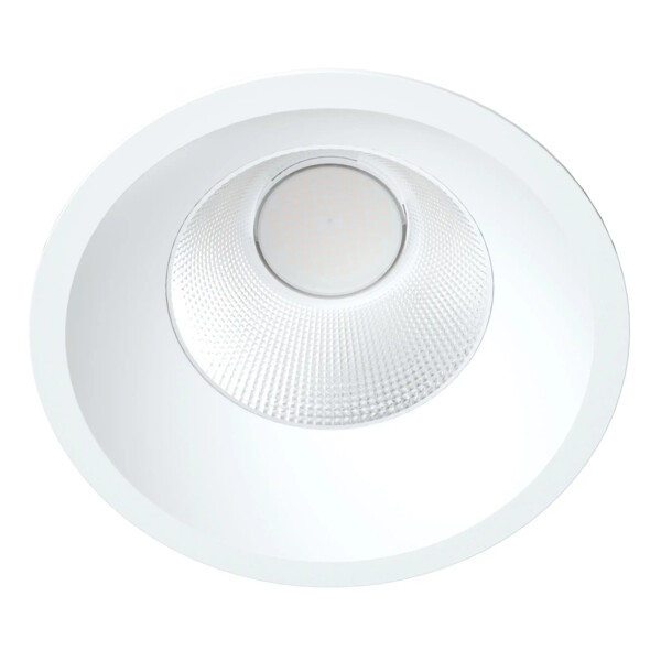 Downlight riva 2 cct 3000/4000k ip64, Ø232mm, blanc, led 25w 60° 2800lm, dim - Aric - 51972