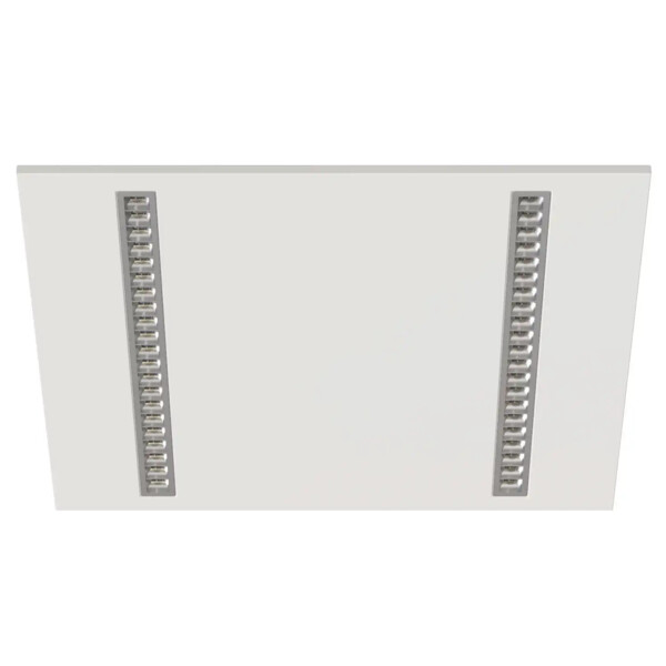 Dalle modulo 600x600 ugr16 25w 2cct (3000k/4000k) 3500lm 50000h blanc et silver - Aric - 51976