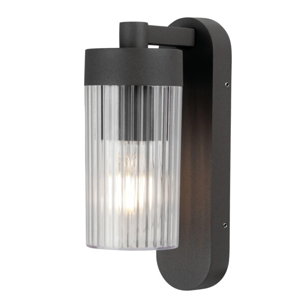 Lili - applique mur ext. ip44 ik04, noir, e27 40w max., lpe non incl. - Aric - 3167