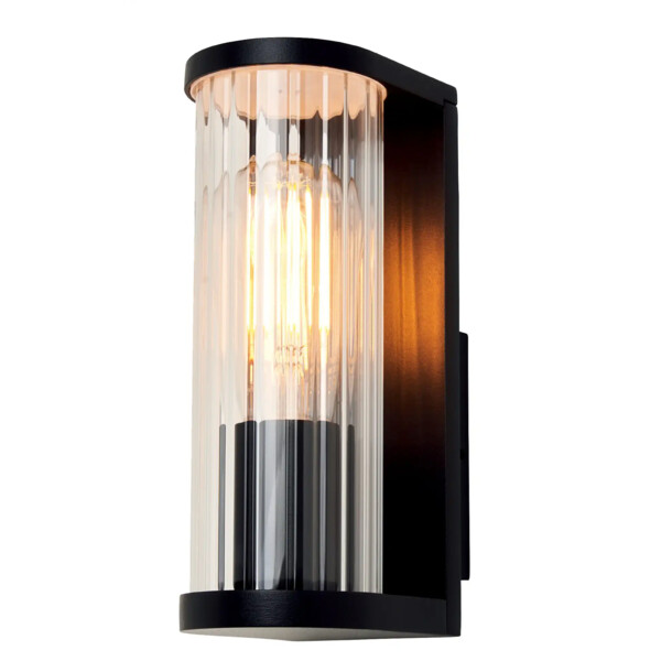 Magali - applique mur ext. ip44 ik04, noir, e27 60w max., lpe non incl. - Aric - 3169