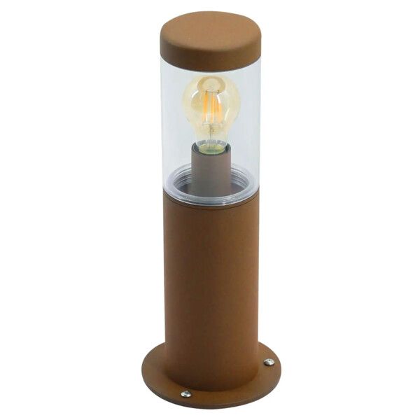 Saxo - borne 40cm ext. ip66 ik08, corten, douille e27 15w max (led) - Aric - 51894