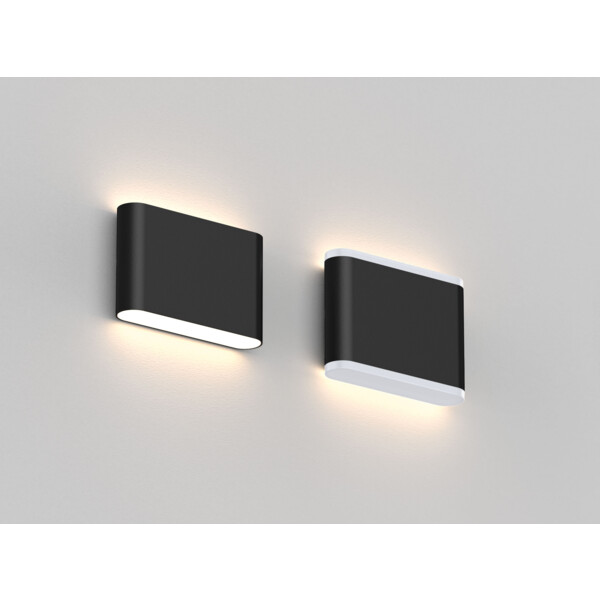 Applique LED murale 6W Aric Fynn CCT 3000 à 5700K 570lm IP54noir - Aric - 51520