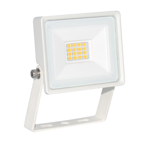 Projecteur extérieur LED intégré 5W 3000K IP65 IK07 110° blanc Aric - Aric - 51871