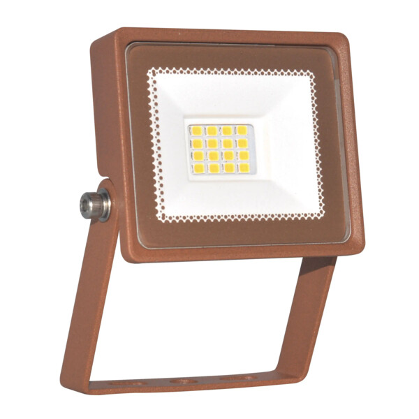 Projecteur extérieur LED intégré 5W 3000K IP65 IK07 corten Aric - Aric - 51873