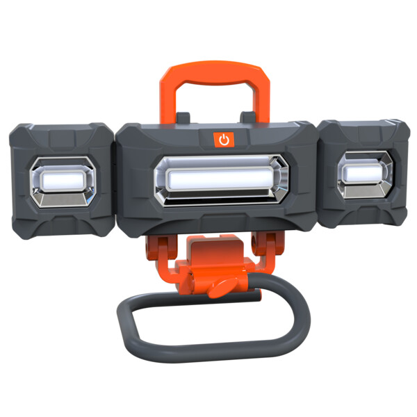Projecteur Pliable à 3 Têtes Anthracite-Orange LED 45 W 4000 K 3800 lm SERIE V Arlux - Arlux - 200488