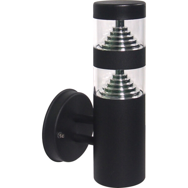 Applique montante LED Arlux Castellane IP44 9W 3000K 1000lm noir - Arlux - 111363