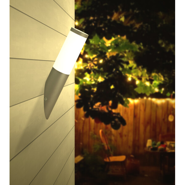 Applique torche E27 Arlux Arles IP44 40W max. anthracite - Arlux - 111826
