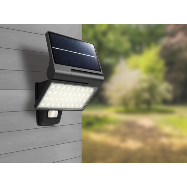 Applique Solaire Arlux KITE avec détecteur infrarouge LED 5W 4000K 350lm anthracite - Arlux - 500586