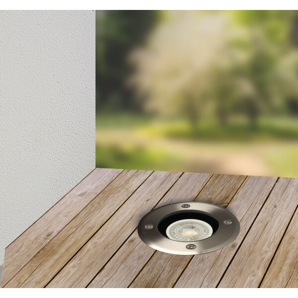 Encastré de sol rond LED Arlux Tulip V2 IP67 5W 3000K 380lm inox - Arlux - 500172