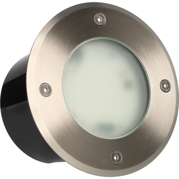 Encastré de sol rond LED Arlux Spatio IP67 9W 3000K 500lm inox - Arlux - 500180