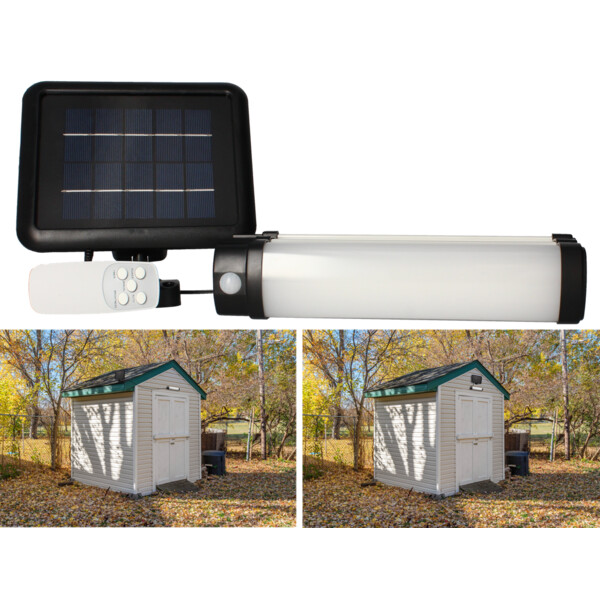 Réglette solaire 8w 500lm avec télécommande - Arlux - 200275