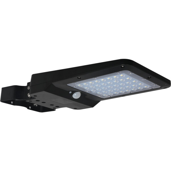 Tête de Candelabre Solaire Noire IP65 24 W 3000 K 1600 lm SUNSTREET Arlux – avec Détecteur Infrarouge - Arlux - 857136