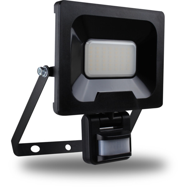 Projecteur Noir avec Détecteur Infrarouge IP65 LED 30 W 4000 K 2400 lm NINO Arlux - Arlux - 200622