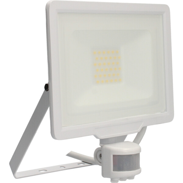 Projecteur Blanc avec Détecteur Infrarouge IP44 LED 30 W 4000 K 2550 lm FLD85 Arlux - Arlux - 950568