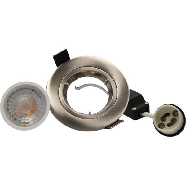 Spot encastré LED GU10 Arlux SPT201 5W 2700K 380lm acier - Arlux - 950031