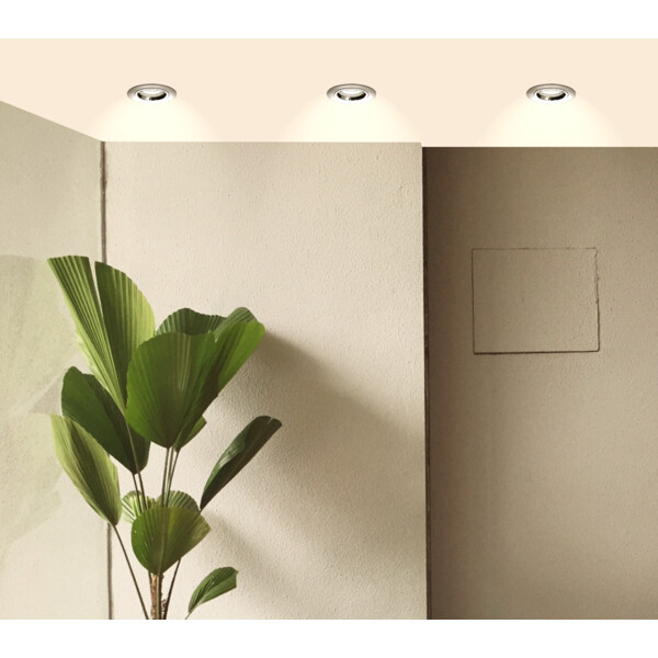 Spot encastré LED GU10 Arlux SPT201 5W 2700K 380lm acier - Arlux - 950031