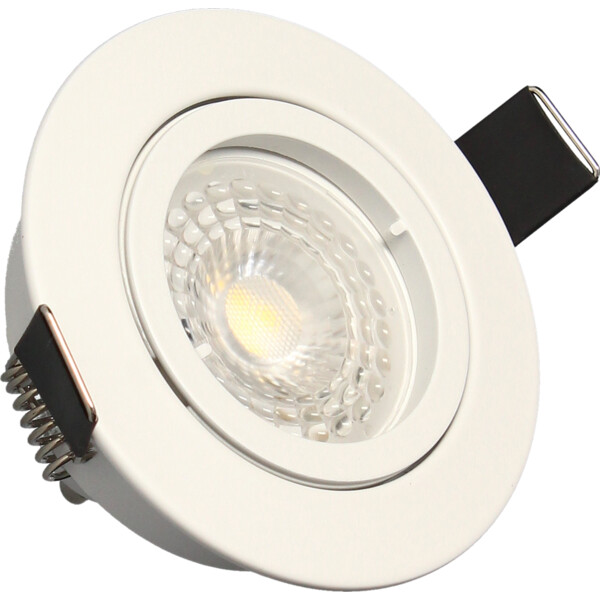 Spot encastré orientable 5W Arlux SPT201 GU10 2700K 380lm blanc - Arlux - 950037