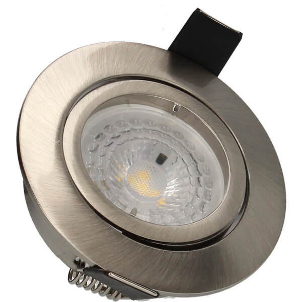 Spot encastré LED GU10 Arlux SPT201 5W 2700K 380lm acier orientable - Arlux - 950039