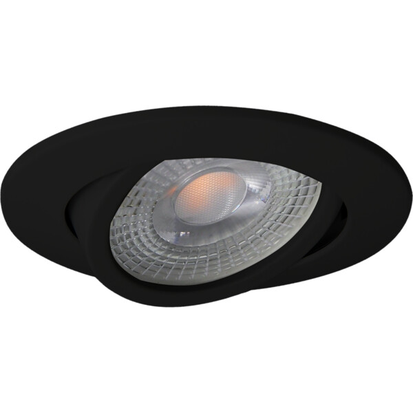 Spot encastré LED GU10 Arlux SPT201 5W 2700K 380lm noir orientable - Arlux - 950041